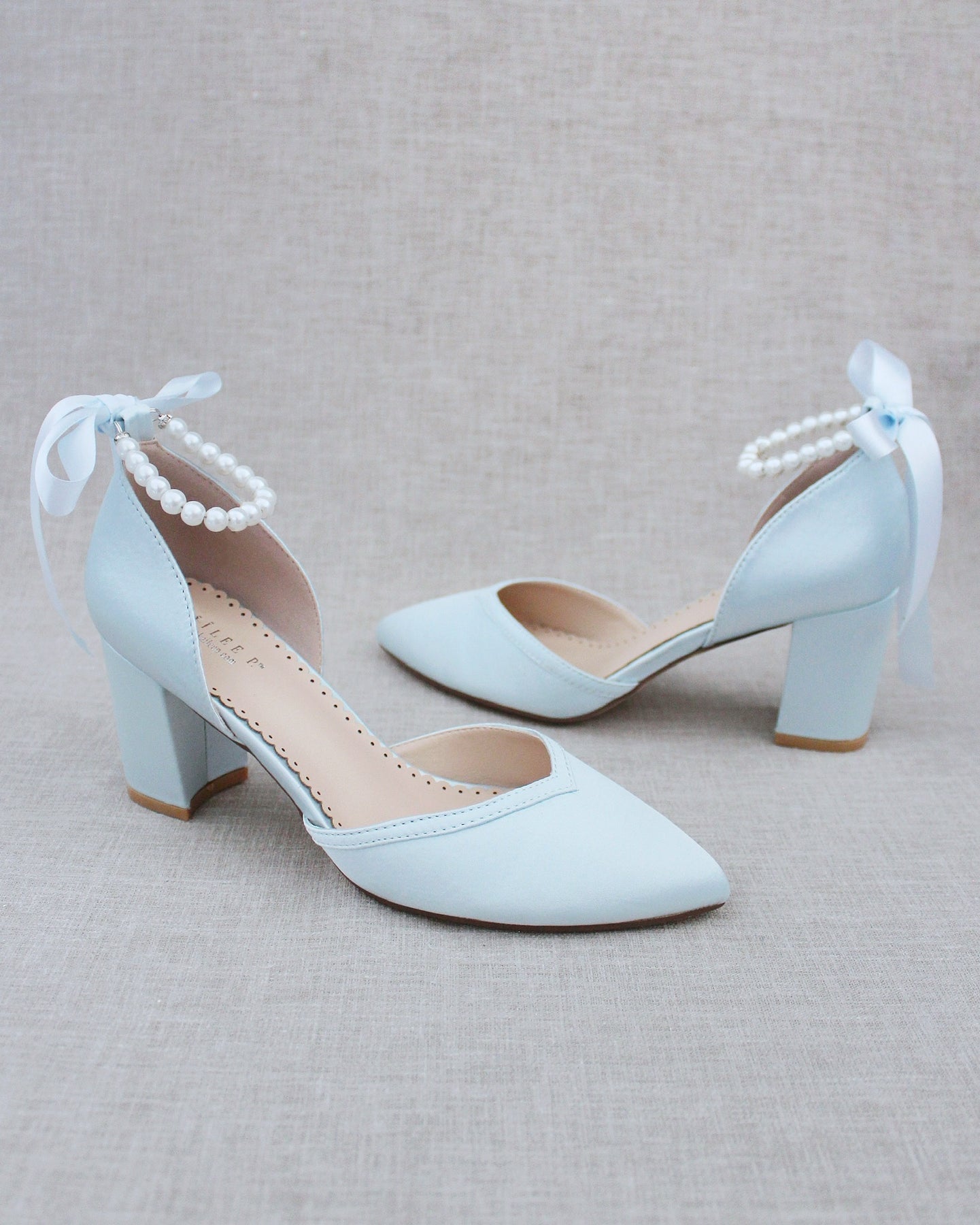 2023 Women Sandals Wedding Shoes Bride Summer Block Heels for Women  Designer Rhinestone Pearl Flower Ankle Buckle Ladies Pumps - AliExpress